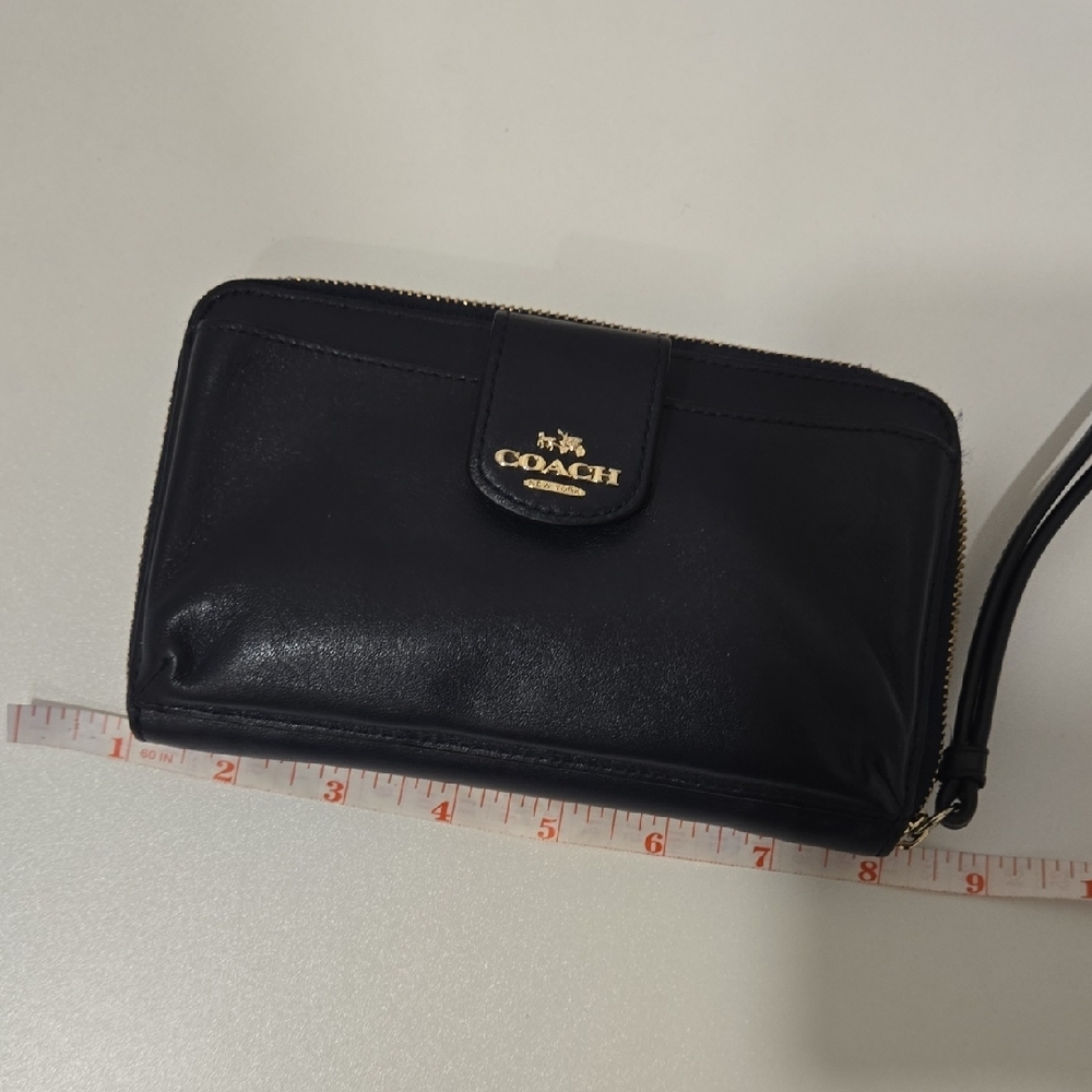 Coach Blue Leather Wristlet - Picture 13 of 14